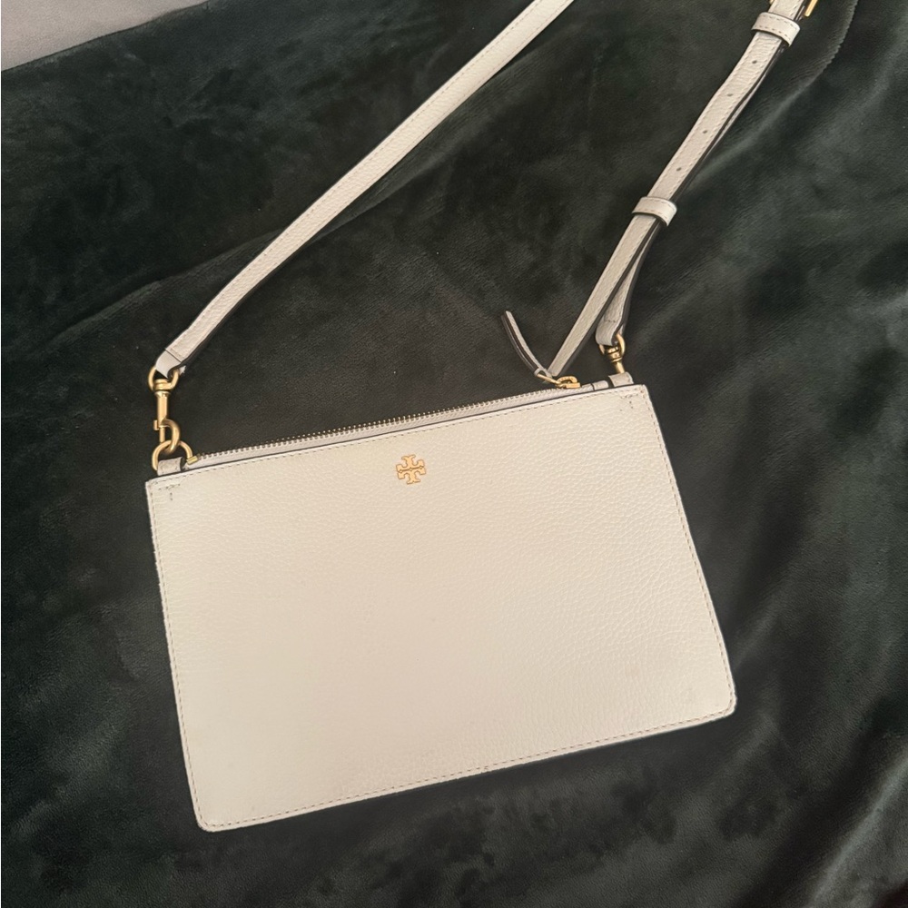 Tory Burch Kira pebbled leather wallet crossbody bag